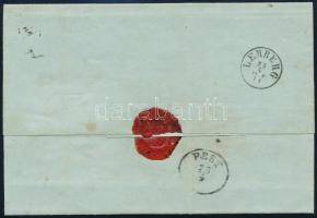 1871 10kr elfogazva tértivevényes ajánlott levélen Lembergbe / 10kr with shifted perforation on regi...