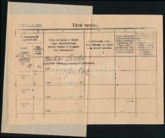 1945.febr.14. Tértivevényes levél külföldre, "Forgalom szünetel" visszaküldve / Official c...