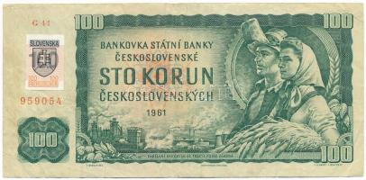 Csehszlovákia 1993. (1961) 100K szlovák bélyeggel "G44 959054" T:F
Czechoslovakia 1993. (...
