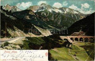 Prenj-Alpe (Hercegovina), view, railway, bridge. Albert Thier (Rb)