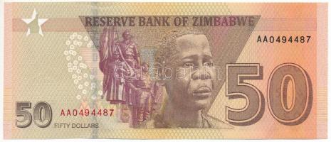 Zimbabwe 2020. 50$ "AA0494487" T:UNC
Zimbabwe 2020. 50 Dollars "AA0494487" C:UN...
