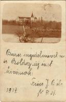 1917 Szilvásvárad, Őrgróf Pallavinici kastély. photo (fa)