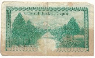 Ciprus 1976.08.01. 500m "K/40 035742" T:F,VG
Cyprus 1st of August 1976. 500 Mils "K/...
