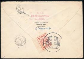 1939 Soproni tábori küldöncpostával továbbított levél a normál bérmentesítésen kívül 4f küldöncposta...