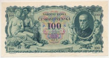 Csehszlovákia 1931. 100K "SPECIMEN (MINTA)" perforációval "La 581062" T:XF
Czec...