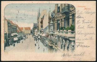 1903 Képeslap 5 db bélyeggel Németországba / Postcard with 5 stamps to Germany