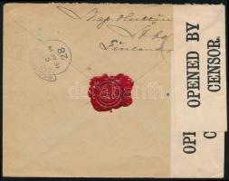 1919 Cenzúrázott ajánlott levél Londonba / Censored registered cover to London