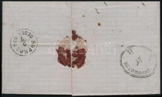 1869 3kr levélen / on cover "REGENSBURG" - Oedenburg