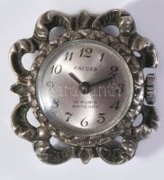 Ancora, női kézi felhúzós ezüst karóra, működik gazdagon díszített 25 mm