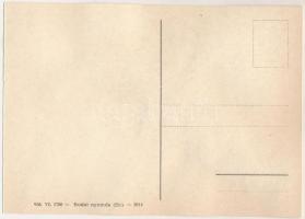 Papagáj. Bélyegekből kivágott és összeragasztott képeslap. Budai nyomda / parrot. Made out of stamps