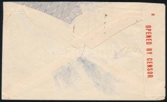 1942 Cenzúrázott levél az Egyesült Államokba / Censored covet to the USA