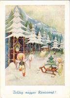 Boldog magyar Karácsonyt! Árpád Nyomda kiadása / Hungarian irredenta propaganda, Christmas greeting ...