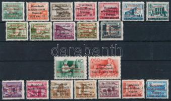 1956 Soproni kiadás 21 értékes sor Leitold tanúsítvánnyal / 21 values
Certificate: Leitold