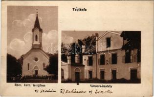 1914 Táplánfa (Táplánszentkereszt), Római katolikus templom, Vecsera kastély + "M. kir. II. nép...