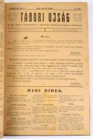 1914-1915 Tábori Ujság 78 db egybekötött száma, Przemyśl, 1914. okt. 15. - 1915. márc. 14., benne az...