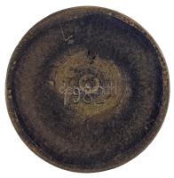 Máté István (1952-) 1982. "Csongrádi Napok" kétoldalas sárgaréz emlékérem (57mm) T:XF