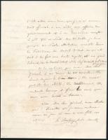 VÉDETT! 1849 Henri Boulay de la Meurthe (1797-1858) francia alelnök kézzel írt, aláírt levele Bem Jó...