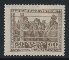 1920 Hadifogoly 60f "FOGOLYÁNK" tévnyomattal / Mi 313 with plate variety
