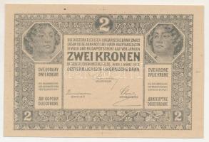 1917. 2K fekete hátlapi fázisnyomat, látható illesztőkereszttel T:UNC
Austro-Hungarian Monarchy 191...