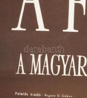1968 A Ferenczy-család, a Magyar Nemzeti Galéria kiállítása, plakát, ofszet, papír, hajtásnyomokkal,...