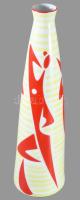 Zsolnay "Jazz" váza. Terv.: Török János. Jelzett, festésen minimális kopással, m: 39,5 cm