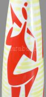 Zsolnay "Jazz" váza. Terv.: Török János. Jelzett, festésen minimális kopással, m: 39,5 cm
