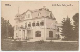 1935 Zákány, Gróf Zichy Ödön kastélya. Vasúti levelezőlapárusítás 4386. (r)