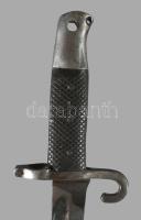 Osztrák-magyar 1873M Werndl bajonett / puskaszurony, látható jelzés és hüvely nélkül, kissé rozsdafo...