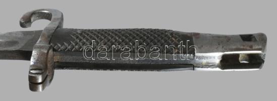 Osztrák-magyar 1873M Werndl bajonett / puskaszurony, látható jelzés és hüvely nélkül, kissé rozsdafo...