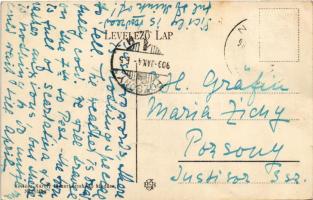 1909 Nagyláng (Soponya), Gróf Zichy kastély. Kertész Károly kiadása. Hátoldalon Zichy Mária grófnőne...