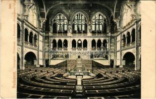 1910 Budapest V. Parlament, Országház, ülésterem, belső. Taussig A. 9832. (EK)