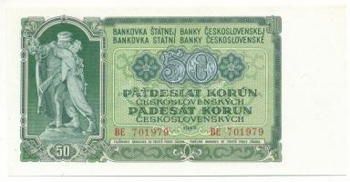 Csehszlovákia 1953. 50K "BE 701979" T:UNC
Czechoslovakia 1953. 50 Korun "BE 701979&q...