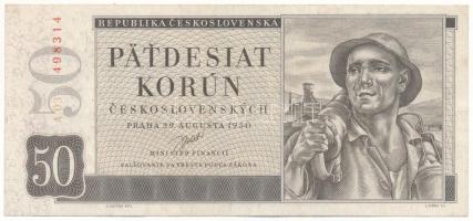 Csehszlovákia 1950. 50K "A03 498314" T:XF
Czechoslovakia 1950. 50 Korun "A03 498314&...