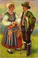 1958 Slovenska narodna nosnja: Kamnik / szlovén népviselet / Slovenian folklore s: Milan Vukic (EB)