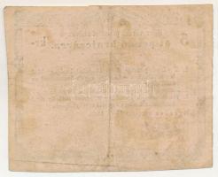 1849. Eger Augusztus 15. 5kr "Eger városa pénztári utalványa" "2230" fekete kézi...