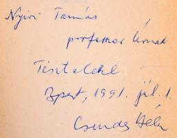 Csendes Béla: Bárány Péter Tamás. Versek. 1940-1990. A szerző, Csendes Béla (1921-1996) költő által ...