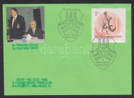 1999 100 éves az FTC emlékbélyegzős boríték Dr Torgyán József aláírásával
