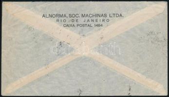 1935 Légi levél Condor Zeppelin járattal továbbítva Németországba / Airmail cover forwarded by the C...