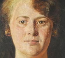 Karlovszky B jelzéssel: Női portré. Olaj, vászon. 50x40 cm