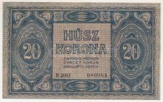 1919. augusztus 9. 20K "R 2002 080984" T:F restaurált
Hungary 1919. August 9th 20 Korona ...