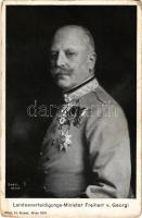 Landesverteidigungs-Minister Freiherr von Georgi. Brüder Kohn Wien I. / Friedrich von Georgi, K.u.K....