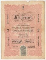 1848. 2Ft "Kossuth bankó" "GF. 75444" T:F kis anyaghiány / Hungary 1848. 2 Forin...