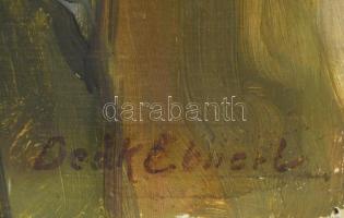 Deák Ébner L jelzéssel: Juhász. Olaj, vászon, kartonon. 35x25 cm