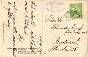 1915 Zsombolya, Hatzfeld, Jimbolia; Liget bemenet Gróf Csekonics kastélyhoz / Parkeingang in das Gra...