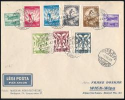 1933 Repülő II. sor légi levélen a WIPA világkiállításra küldve, "BUDAPEST" - "WIPA W...