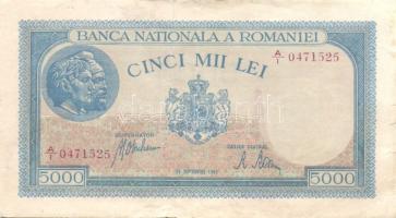 Románia 1920. 1L + 1940. 500L + 1943. 5000L T:II+,II,II-