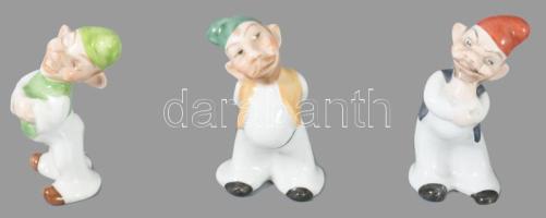 Herendi Hófehérke és a hét törpe. 8 darabos figura sorozat, teljes, jelzett, hibátlan, m: 5-14,5 cm ...
