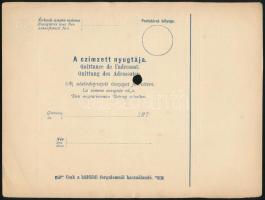 1874 Kétnyelvű postautalvány, használatlan / Unused bilingual PS-money order