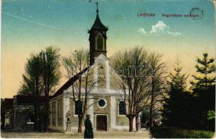 Lipótvár, Újvároska, Leopoldov; Fegyintézeti templom. Vasúti levelezőlapárusítás 9237. / prison chur...