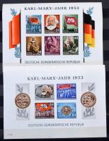 NDK komplett gyűjtemény 4 db berakóban és 1 db előnyomott albumban / GDR complete collection in 4 st...